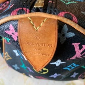 Louis Vuitton black multicolor Authentic